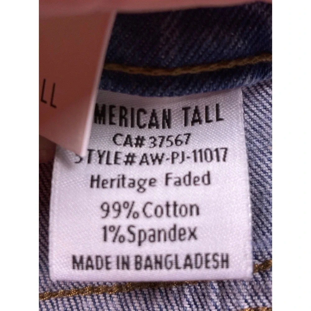 American Tall Luna High Rise Wide Leg Jeans Heritage Faded 29/37 - Picture 8 of 13